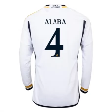 Real Madrid CF Alaba 4 Kotipelipaita 2023-24 Jalkapallo Pelipaidat Peliasut(L/S)