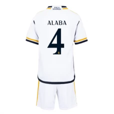 Real Madrid CF Alaba 4 Lasten Kotipelipaita 2023-24 Jalkapallo Pelipaidat Peliasut