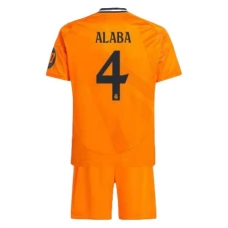 Real Madrid CF Alaba 4 Lasten Vieraspelipaita 2024-25 Jalkapallo Pelipaidat Peliasut