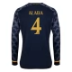 Real Madrid CF Alaba 4 Vieraspelipaita 2023-24 Jalkapallo Pelipaidat Peliasut(L/S)