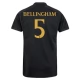 Real Madrid CF Bellingham 5 Kolmas Pelipaita 2023-24 Jalkapallo Pelipaidat Peliasut