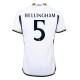 Real Madrid CF Bellingham 5 Kotipelipaita 2023-24 Jalkapallo Pelipaidat Peliasut