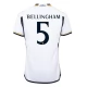 Real Madrid CF Bellingham 5 Kotipelipaita 2023-24 Jalkapallo Pelipaidat Peliasut