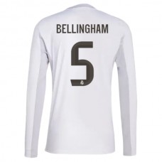 Real Madrid CF Bellingham 5 Kotipelipaita 2025-26 Jalkapallo Pelipaidat Peliasut(L/S)