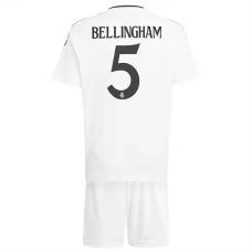 Real Madrid CF Bellingham 5 Lasten Kotipelipaita 2024-25 Jalkapallo Pelipaidat Peliasut