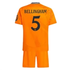 Real Madrid CF Bellingham 5 Lasten Vieraspelipaita 2024-25 Jalkapallo Pelipaidat Peliasut