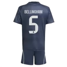 Real Madrid CF Bellingham 5 Lasten Vieraspelipaita 2025-26 Jalkapallo Pelipaidat Peliasut
