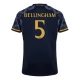 Real Madrid CF Bellingham 5 Vieraspelipaita 2023-24 Jalkapallo Pelipaidat Peliasut