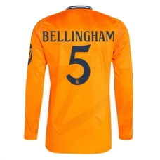 Real Madrid CF Bellingham 5 Vieraspelipaita 2024-25 Jalkapallo Pelipaidat Peliasut(L/S)
