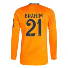 Real Madrid CF Brahim 21 Vieraspelipaita 2024-25 Jalkapallo Pelipaidat Peliasut(L/S)