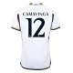 Real Madrid CF Camavinga 12 Kotipelipaita 2023-24 Jalkapallo Pelipaidat Peliasut