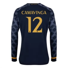 Real Madrid CF Camavinga 12 Vieraspelipaita 2023-24 Jalkapallo Pelipaidat Peliasut(L/S)