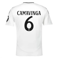 Real Madrid CF Camavinga 6 Kotipelipaita 2024-25 Jalkapallo Pelipaidat Peliasut