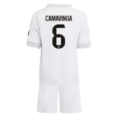 Real Madrid CF Camavinga 6 Lasten Kotipelipaita 2025-26 Jalkapallo Pelipaidat Peliasut
