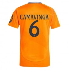 Real Madrid CF Camavinga 6 Vieraspelipaita 2024-25 Jalkapallo Pelipaidat Peliasut