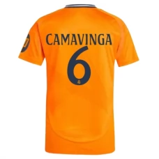 Real Madrid CF Camavinga 6 Vieraspelipaita 2024-25 Jalkapallo Pelipaidat Peliasut