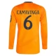 Real Madrid CF Camavinga 6 Vieraspelipaita 2024-25 Jalkapallo Pelipaidat Peliasut(L/S)