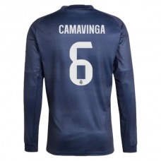 Real Madrid CF Camavinga 6 Vieraspelipaita 2025-26 Jalkapallo Pelipaidat Peliasut(L/S)