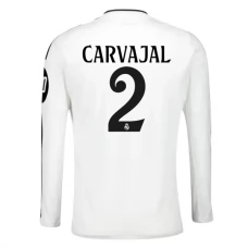 Real Madrid CF Carvajal 2 Kotipelipaita 2024-25 Jalkapallo Pelipaidat Peliasut(L/S)