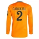 Real Madrid CF Carvajal 2 Vieraspelipaita 2024-25 Jalkapallo Pelipaidat Peliasut(L/S)