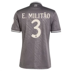 Real Madrid CF E.Militao 3 Kolmas Pelipaita 2024-25 Jalkapallo Pelipaidat Peliasut