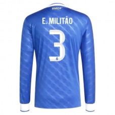 Real Madrid CF E.Militão 3 Kolmas Pelipaita 2025-26 Jalkapallo Pelipaidat Peliasut(L/S)