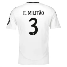 Real Madrid CF E.Militao 3 Kotipelipaita 2024-25 Jalkapallo Pelipaidat Peliasut