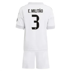 Real Madrid CF E.Militao 3 Lasten Kotipelipaita 2025-26 Jalkapallo Pelipaidat Peliasut