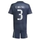 Real Madrid CF E.Militao 3 Lasten Vieraspelipaita 2025-26 Jalkapallo Pelipaidat Peliasut
