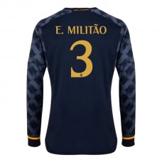 Real Madrid CF E. Militao 3 Vieraspelipaita 2023-24 Jalkapallo Pelipaidat Peliasut(L/S)