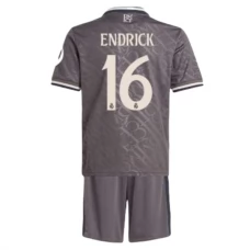 Real Madrid CF Endrick 16 Lasten Kolmas Pelipaita 2024-25 Jalkapallo Pelipaidat Peliasut
