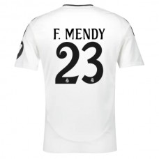 Real Madrid CF F.Mendy 23 Kotipelipaita 2024-25 Jalkapallo Pelipaidat Peliasut