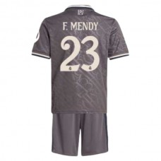 Real Madrid CF F.Mendy 23 Lasten Kolmas Pelipaita 2024-25 Jalkapallo Pelipaidat Peliasut