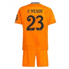 Real Madrid CF F.Mendy 23 Lasten Vieraspelipaita 2024-25 Jalkapallo Pelipaidat Peliasut