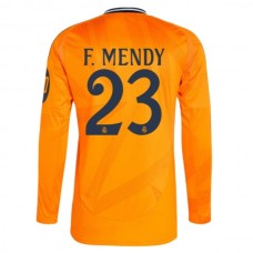 Real Madrid CF F.Mendy 23 Vieraspelipaita 2024-25 Jalkapallo Pelipaidat Peliasut(L/S)