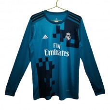 Real Madrid CF Kolmas Pelipaita Retro 2017-18 Jalkapallo Pelipaidat Peliasut(L/S)