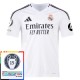 Real Madrid CF Kotipelipaita 15th Champions League With Patch 2024-25 Jalkapallo Pelipaidat Peliasut
