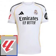 Real Madrid CF Kotipelipaita La Liga Patch 2025-26 Jalkapallo Pelipaidat Peliasut