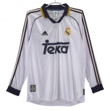 Real Madrid CF Kotipelipaita Retro 1998-00 Jalkapallo Pelipaidat Peliasut(L/S)