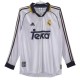 Real Madrid CF Kotipelipaita Retro 1998-00 Jalkapallo Pelipaidat Peliasut(L/S)