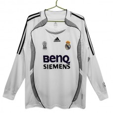 Real Madrid CF Kotipelipaita Retro 2006-07 Jalkapallo Pelipaidat Peliasut(L/S)