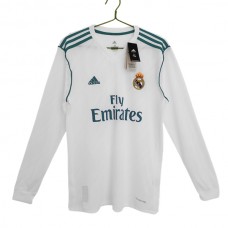 Real Madrid CF Kotipelipaita Retro 2017-18 Jalkapallo Pelipaidat Peliasut(L/S)