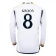 Real Madrid CF Kroos 8 Kotipelipaita 2023-24 Jalkapallo Pelipaidat Peliasut(L/S)
