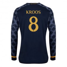Real Madrid CF Kroos 8 Vieraspelipaita 2023-24 Jalkapallo Pelipaidat Peliasut(L/S)