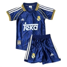 Real Madrid CF Lasten Kolmas Pelipaita Retro 1998-00 Jalkapallo Pelipaidat Peliasut