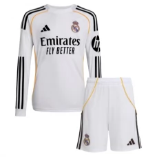 Real Madrid CF Lasten Kotipelipaita 2025-26 Jalkapallo Pelipaidat Peliasut(L/S)