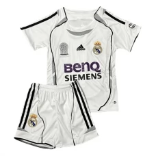 Real Madrid CF Lasten Kotipelipaita Retro 2006-07 Jalkapallo Pelipaidat Peliasut