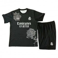 Real Madrid CF Lasten Kotipelipaita Special Edition Black 2024-25 Jalkapallo Pelipaidat Peliasut