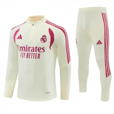 Real Madrid CF Lasten Tracksuit 2026-27 - 1-4 Zip Beige