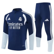 Real Madrid CF Lasten Tracksuit 2026-27 - 1-4 Zip Sininen